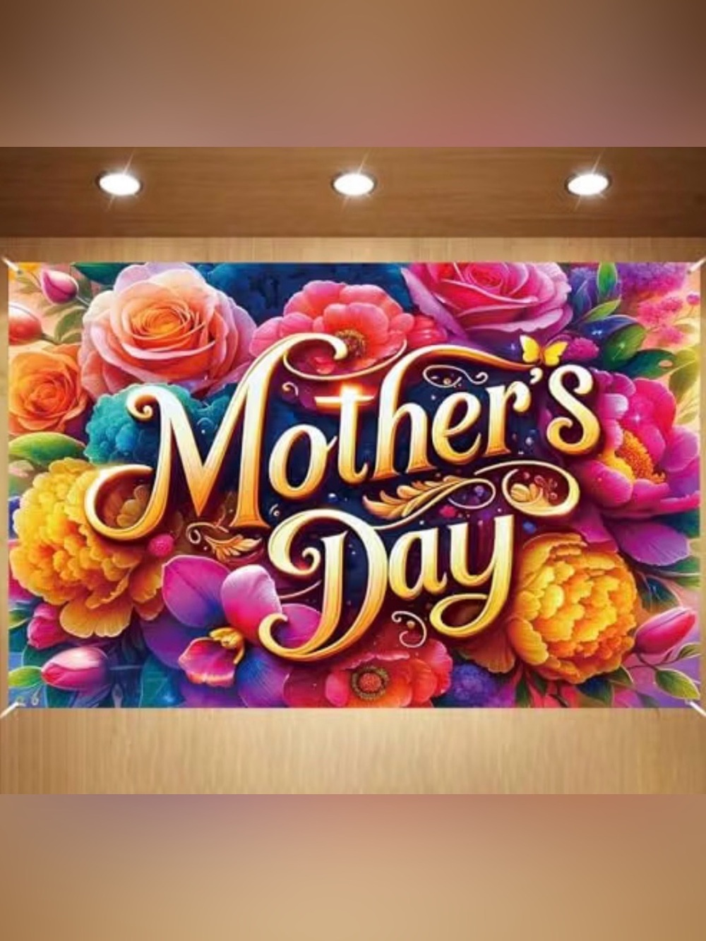 New 3.5 x 5 ft Mother's Day Floral Photography Backdrop - Vibrant Multicolor
